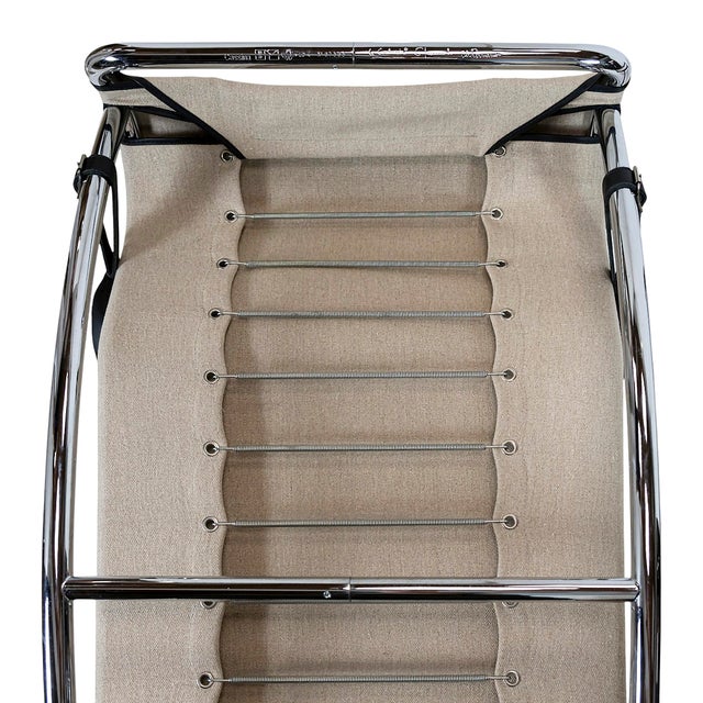 Beige LC4 Chaise Lounge by Le Corbusier Pierre Jeanneret, Charlotte Perriand for Cassina, 2000s For Sale - Image 8 of 12