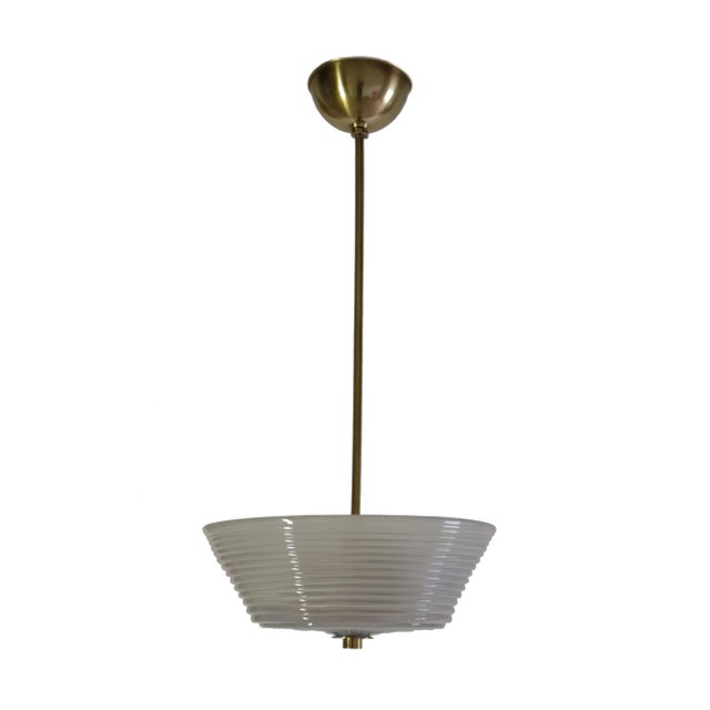 Italian Art Deco Murano Glass Pendant Lamp from Barovier Toso, 1940s For Sale - Image 17 of 17