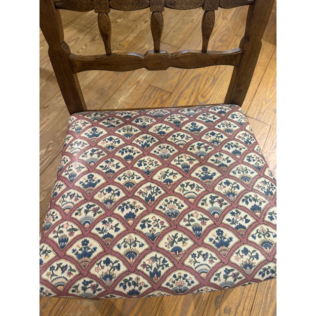 Brown Set of 6 Vintage Fretwork Dining Chairs. (5 Side Chairs and 1 Arm Chair) For Sale - Image 8 of 12