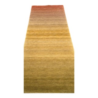 Modern Nepalese Wool & Silk Runner For Sale