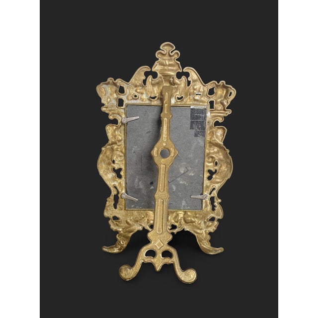 French Gilt Bronze Photo Frame, 1800s For Sale - Image 4 of 13