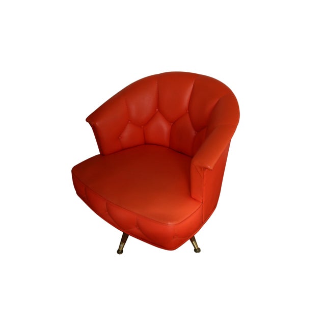 Vintage Mid Century Swivel Chair Chairish