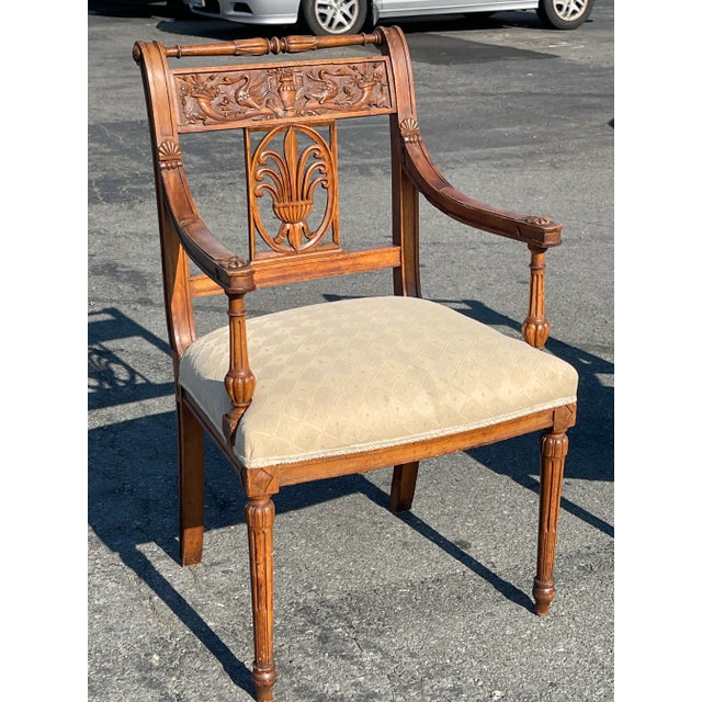 Pair of Antique French Directoire Chairs For Sale - Image 4 of 12
