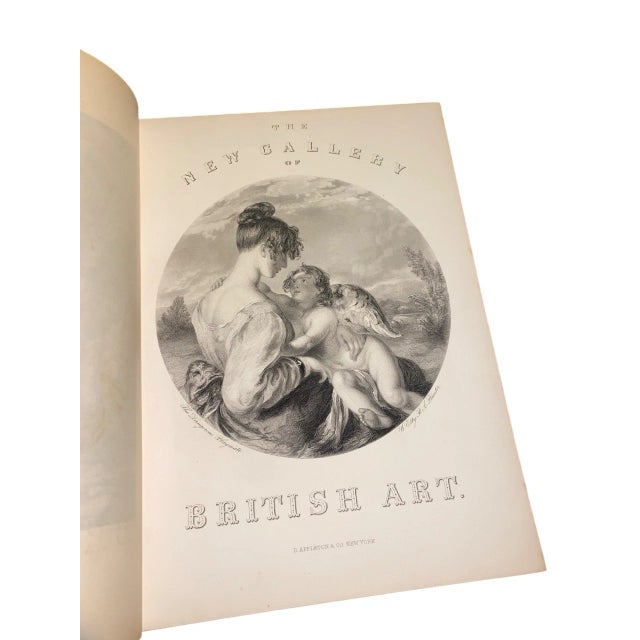 Animal Skin Rare - New Gallery British Art Vol 1 & 2 (1880) - Leather + Steel Engraving For Sale - Image 7 of 18