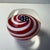 1990s Old Glory Ges Glass Swirl Paperweight Patriotic Art Piece For Sale - Image 5 of 14