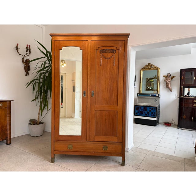 Art Nouveau Wardrobe, 1890s For Sale - Image 5 of 11