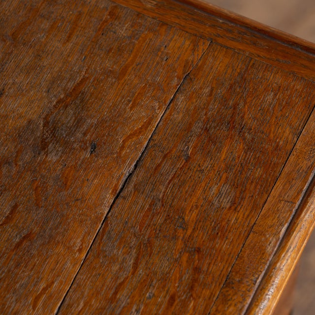 Early 19th Century Oak Trunk on Stand Side Table For Sale - Image 12 of 17
