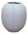1980s German Hutschenreuther White Bisque Porcelain Bulbous Vase Urn 10" For Sale