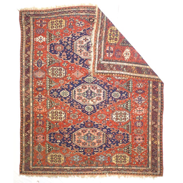 A technique rather than a specific type, in which warps are wrapped by colored wefts to create a pattern. Caucasian,...
