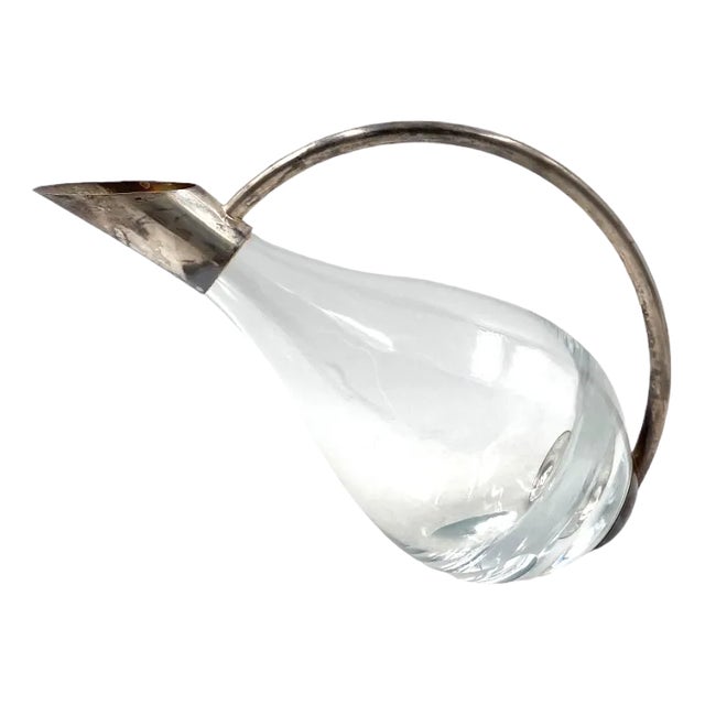 Hollywood Regency Silver Decanter from Masini, Florence, Italy, 1980s For Sale