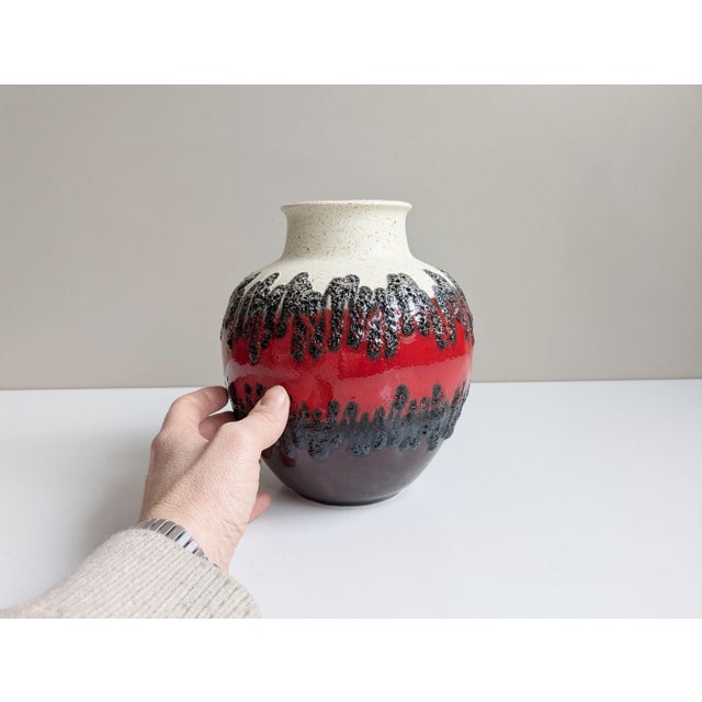 Ceramic Bay Ceramic Vase from Bay Keramik, Germany, 1970s For Sale - Image 7 of 11