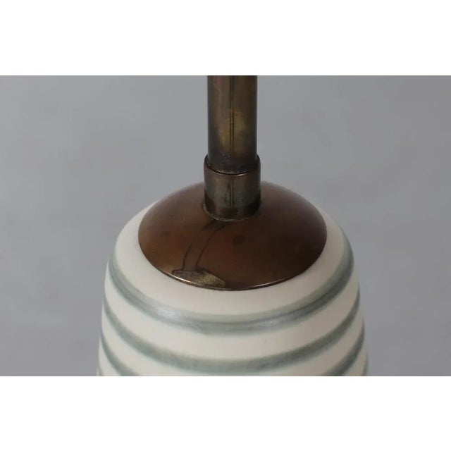 1950s Mid-Century Ceramic Floor Lamp by Rigmor Nielsen for Søholm Denmark, 1950s For Sale - Image 5 of 13