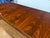 Brown Classic Mahogany Scallop Cornered Dining Table by Leighton Hall - Showroom Sample For Sale - Image 8 of 16