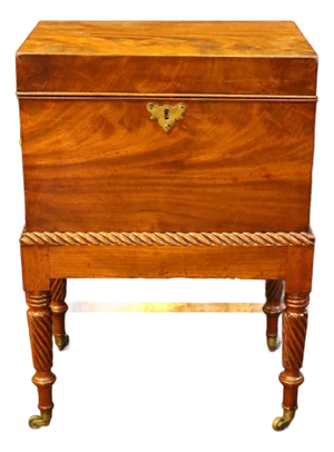 Circa 1820 English George IV Cellarette on Stand