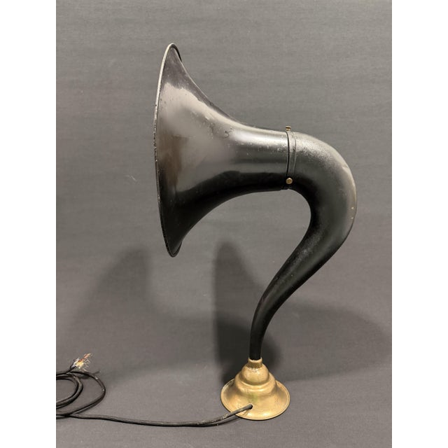 Black Gramophone-Style Horn Loudspeaker, 1925 For Sale - Image 8 of 11