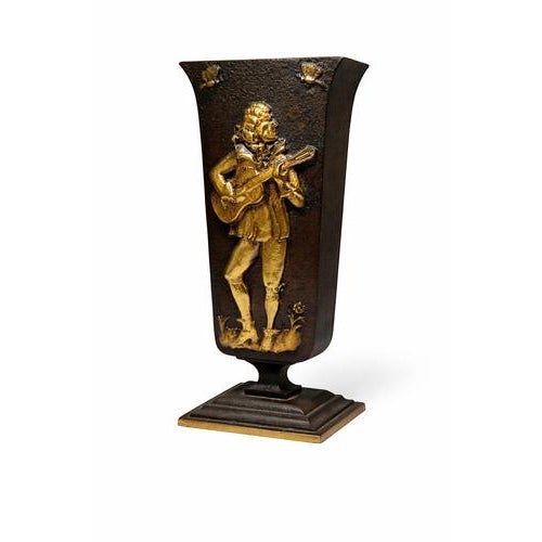 1930s Swedish Art Deco Bronze Vase by Oskar Antonsson for Ystad-Metall, 1935 For Sale - Image 5 of 8