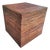 Large Vintage Pencil Reed Gabriella Crespo Style British Colonial Storage Cube Side Table For Sale