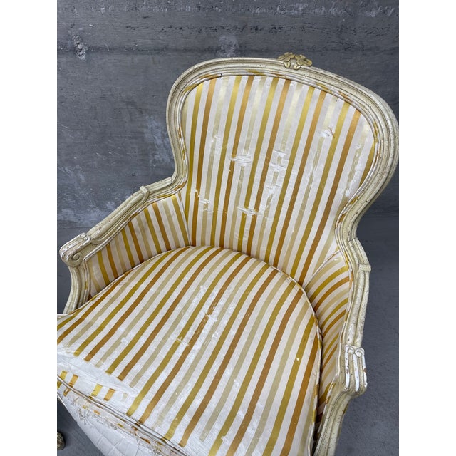 Vintage Set of French Provincial Style Armchairs For Sale - Image 11 of 15