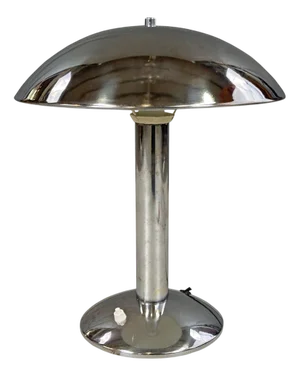 Art Deco Chrome Table Lamp, 1930s