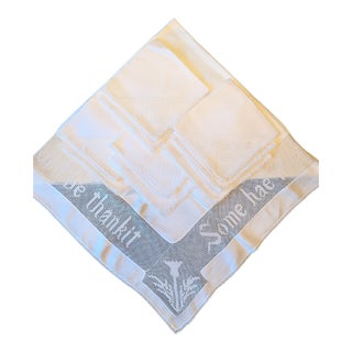 Vintage Selkirk Grace Tablecloth & Napkins Set - 9 pcs For Sale