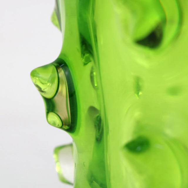 Vintage Italian Sculptural Vase in Murano Glass, 1970s For Sale - Image 4 of 9