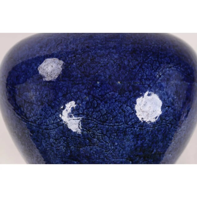 Early 20th Century Early 20th-Century Chinese Cobalt-Blue-Glazed General Jar For Sale - Image 5 of 9