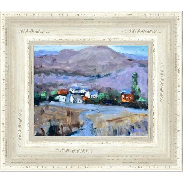 2020s Virginia City With View of Hills Landscape Oil Painting by Haas For Sale - Image 5 of 10