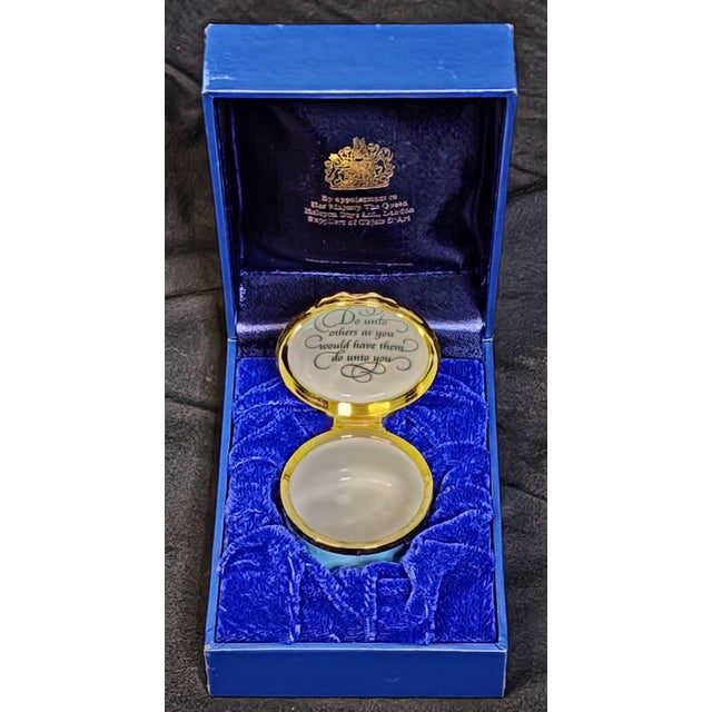 Traditional Halcyon Days Trinket Pill Box 2000 the Golden Rule For Sale - Image 3 of 6
