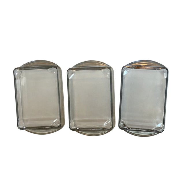 Digsmed 1960s Digsmed Teak Wood Serving Board/Tray With Smoked Glass Rectangular Dishes For Sale - Image 4 of 6