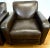 Late 20th Century Pair of Dark Brown Leather Club Cigar Chairs For Sale - Image 5 of 8