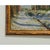 A solemn winter woodland scene is depicted in this beautiful vintage oil painting from 20th century France. A stand of...