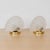 1930s Pair of French Art Deco Glass Demi Lune Table Lamps For Sale - Image 4 of 13