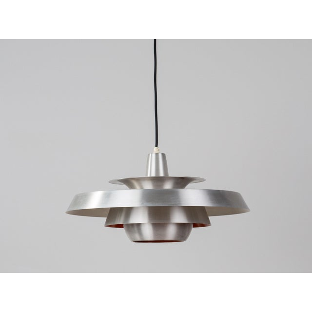 Vintage Aluminum Pendant Lamp by David Mogensen for Superlight, 1980s For Sale - Image 4 of 13