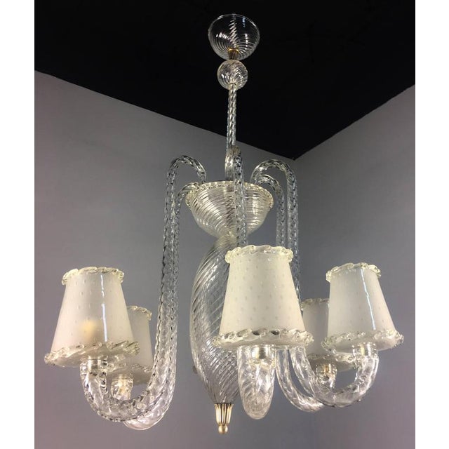 Vintage Chandelier in Murano, 1940s For Sale - Image 9 of 18