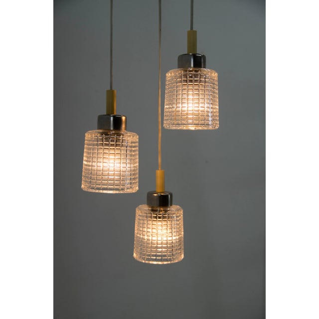 Made in czechoslovakia by pokrok zilina, labeled made of glass, chrome, metal. Very good original condition. Adjustable...