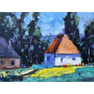 Harmony, Modern Impressionist Landscape Oil Painting For Sale