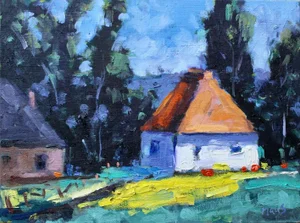 Harmony, Modern Impressionist Landscape Oil Painting