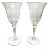 1929 Frederick Carder for Steuben Crystal Stemware, Signed - a Pair For Sale
