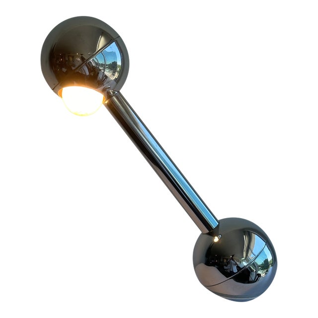1970s Modern Barbell Accent Lamp - Manner of John Mascheroni For Sale