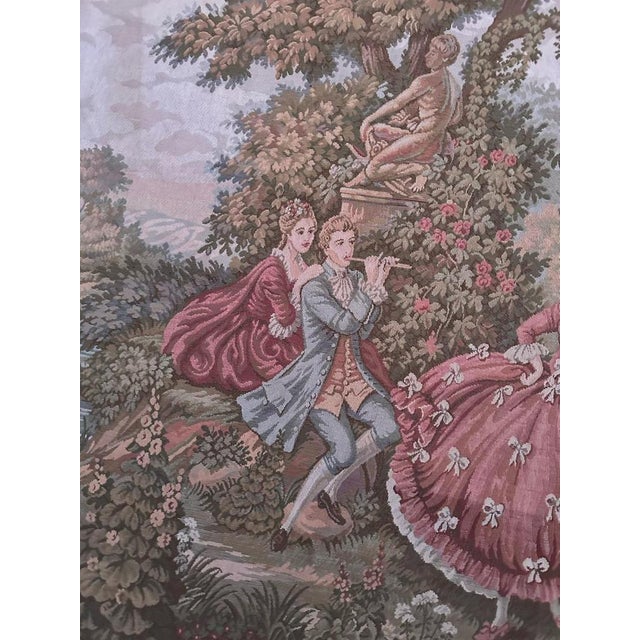 Vintage French Aubusson Style Jacquard Tapestry, 1980s For Sale - Image 16 of 18