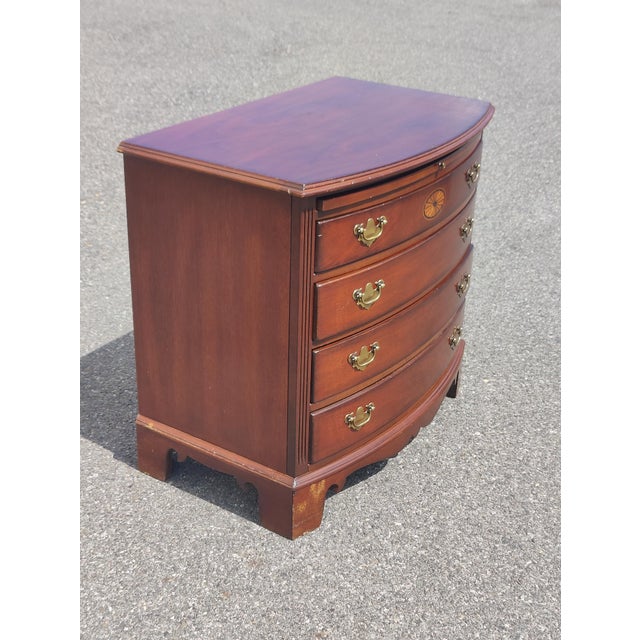 Vintage Lexington Heirloom Solid Mahogany Chippendale Bachelors Chest of Drawers For Sale - Image 10 of 11