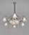 Verreries des Hanots Ollier & Hanots French Art Deco Chandelier 1920s - Frosted Glass & Nickeled Bronze For Sale - Image 4 of 14