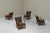 Vintage French Lounge Chairs in Oak and Velvet, 1940s, Set of 4 For Sale - Image 4 of 11