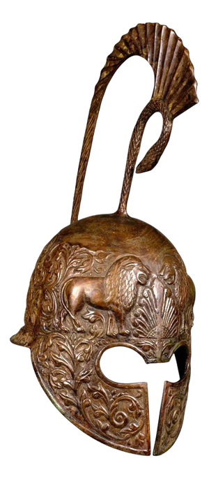 Vintage 20th Century Greco-Roman Helmet in Bronze