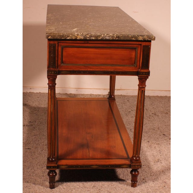 Louis XVI Console in Cherry by LM Pluvinet, 18th Century For Sale - Image 5 of 16