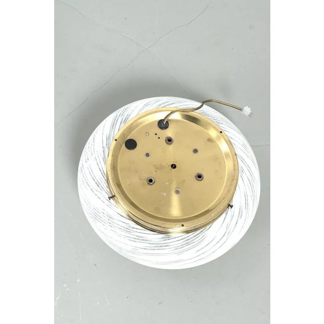 Vintage Brass Ceiling Lamp For Sale - Image 8 of 9