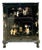 Vintage Black Lacquered Chinoiserie Dry Bar For Sale