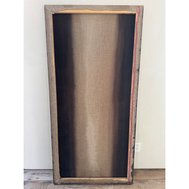 Minimal Abstract Painting Oil on Japanese Linen (A) For Sale - Image 9 of 9