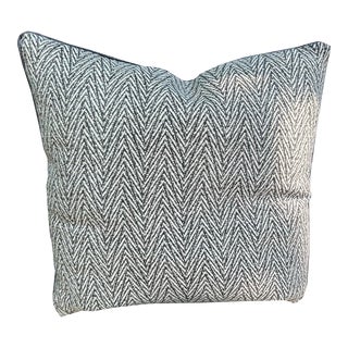 Wool Herringbone Pillow For Sale