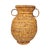 Vintage Boho Handwoven Rattan Amphora Basket For Sale - Image 4 of 9